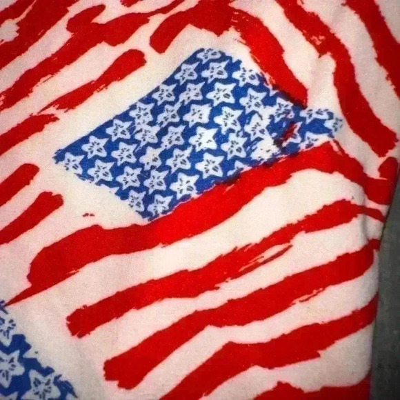 Lularoe kids L/Xl kids Americana leggings Bundle. 2pair.Flags& Lady liberty NWOT - Picture 4 of 7
